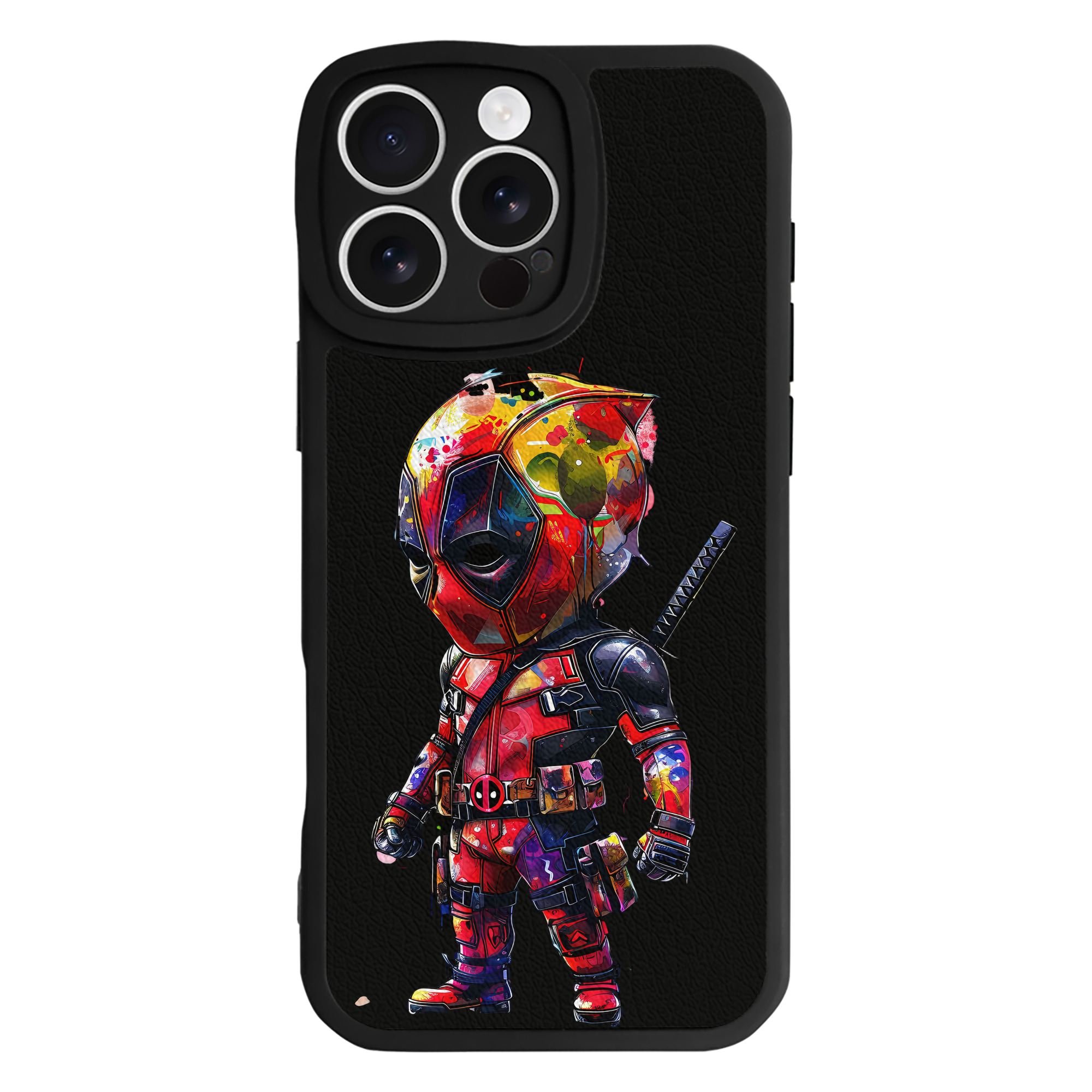 （画像用） Deadpool デッドプール 【iPhone 16シリーズ対応】シリコンスマホケース（レザー調） 材質：シリコン